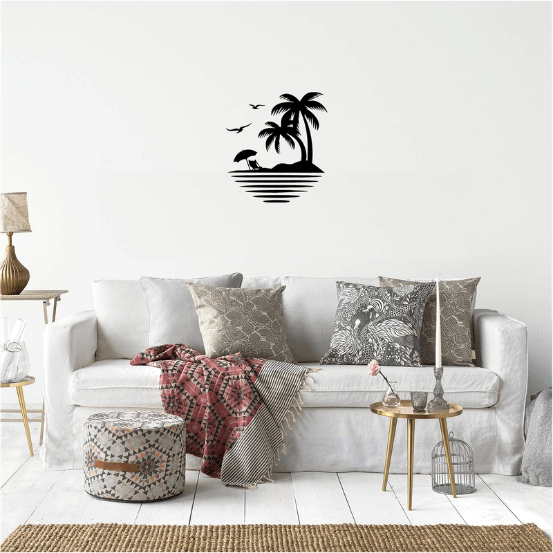 Casa si Gradina - Decoratiuni - Decoratiuni perete - Decor perete Palmier HH694 din lemn - 37 L x 40 H (cm) - Infinity.ro