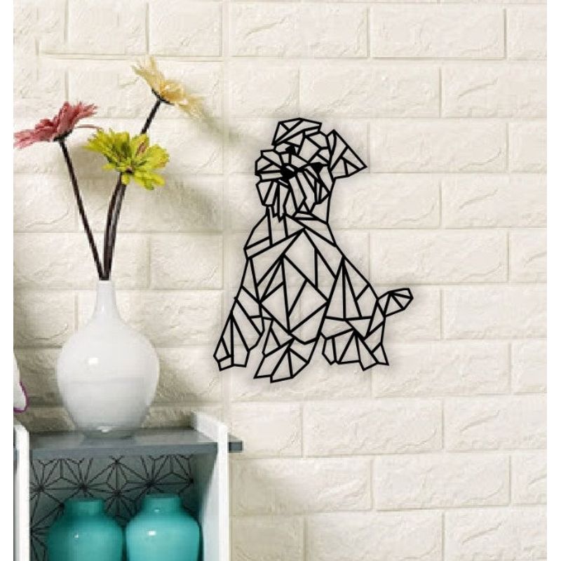 Casa si Gradina - Decoratiuni - Decoratiuni perete - Decor perete Personalizabil Schanauzer HHH666 din lemn - 29 L x 38 H (cm) - Infinity.ro