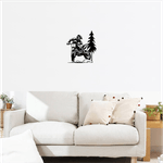 Casa si Gradina - Decoratiuni - Decoratiuni perete - Decor perete Motocicleta Enduro HH734 din lemn - 27 L x 30 H (cm) - Infinity.ro