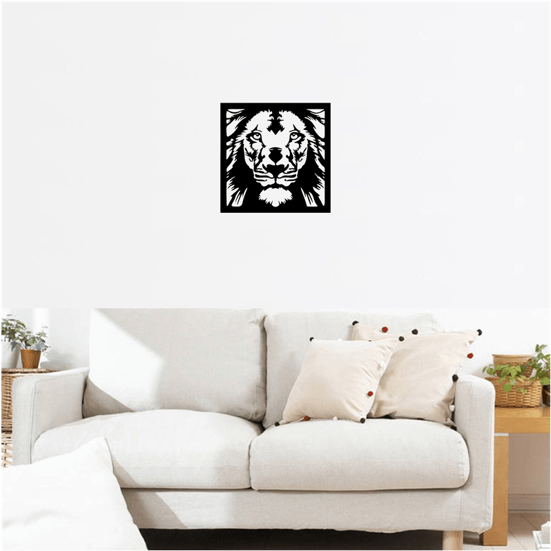 Casa si Gradina - Decoratiuni - Decoratiuni perete - Decor perete Leu HH707 din lemn - 37 L x 37 H (cm) - Infinity.ro