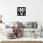 Casa si Gradina - Decoratiuni - Decoratiuni perete - Decor perete Leu HH707 din lemn - 37 L x 37 H (cm) - Infinity.ro
