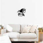 Casa si Gradina - Decoratiuni - Decoratiuni perete - Decor perete Cleopatra HH741 din lemn - 30 L x 27 H (cm) - Infinity.ro