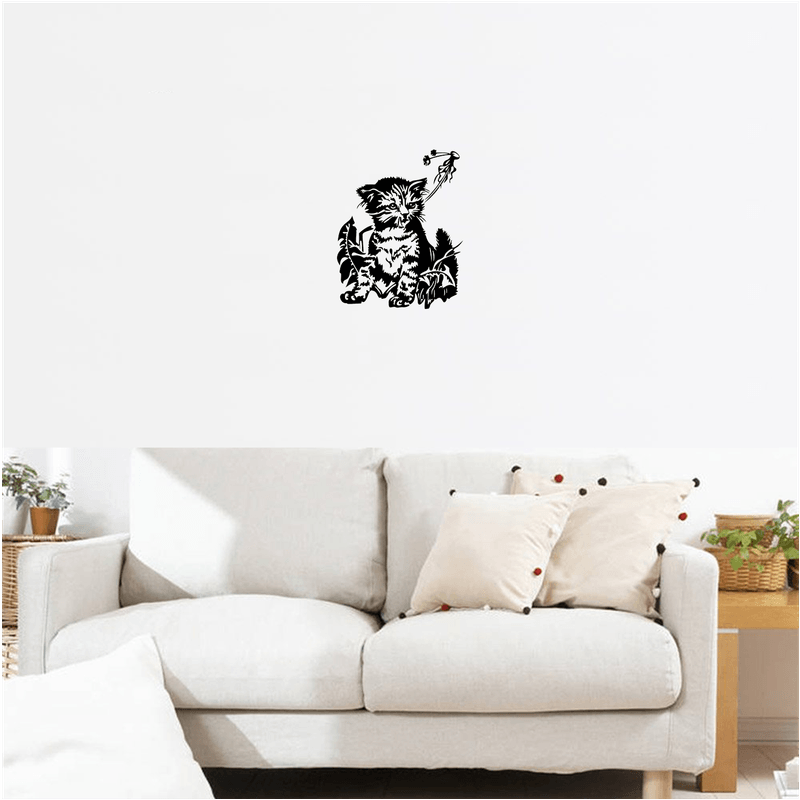 Casa si Gradina - Decoratiuni - Decoratiuni perete - Decor perete Pisicuta HH809 din lemn - 27 L x 35 H (cm) - Infinity.ro