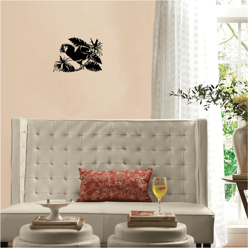 Casa si Gradina - Decoratiuni - Decoratiuni perete - Decor perete Papagal HH789 din lemn - 53 L x 37 H (cm) - Infinity.ro