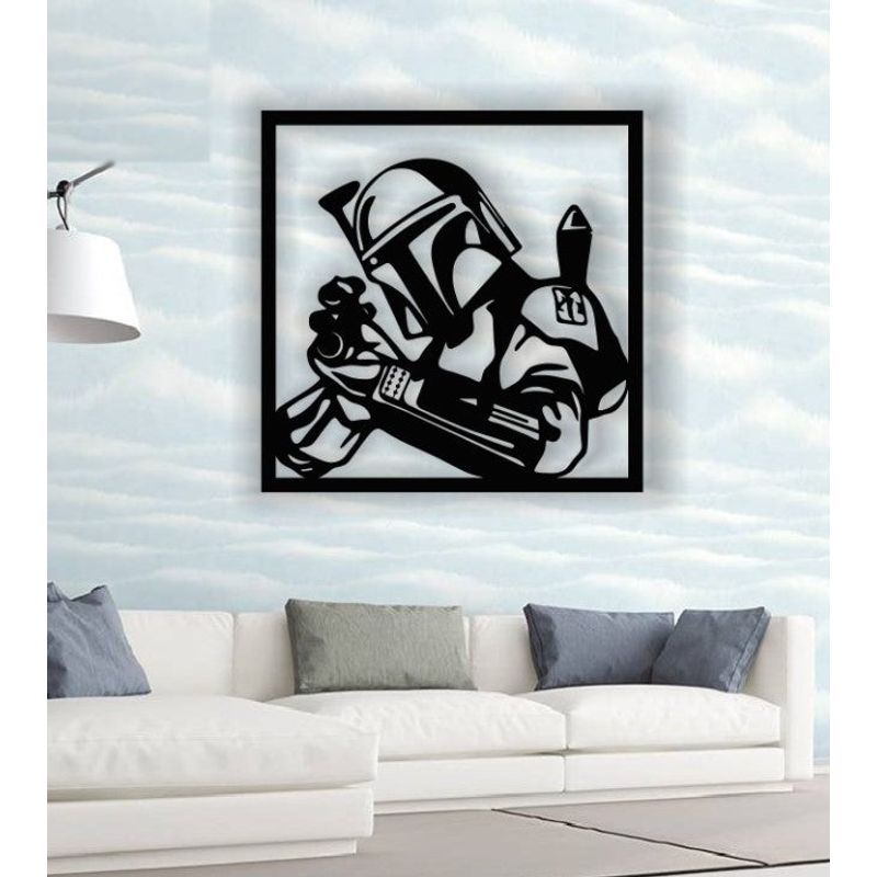 Casa si Gradina - Decoratiuni - Decoratiuni perete - Decor perete Personalizabil Dark Vador Star War HHH308 din lemn - 29 L x 29 H (cm) - Infinity.ro