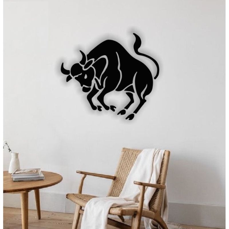 Casa si Gradina - Decoratiuni - Decoratiuni perete - Decor perete Personalizabil zodia Taur din lemn - 29 L x 26 H (cm) - Infinity.ro