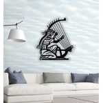 Casa si Gradina - Decoratiuni - Decoratiuni perete - Decor perete Personalizabil Doamna cu Harpa HHH343 din lemn - 25 L x 29 H (cm) - Infinity.ro