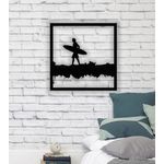Casa si Gradina - Decoratiuni - Decoratiuni perete - Decor perete Personalizabil Surfer HHH381 din lemn - 38 L x 38 H (cm) - Infinity.ro
