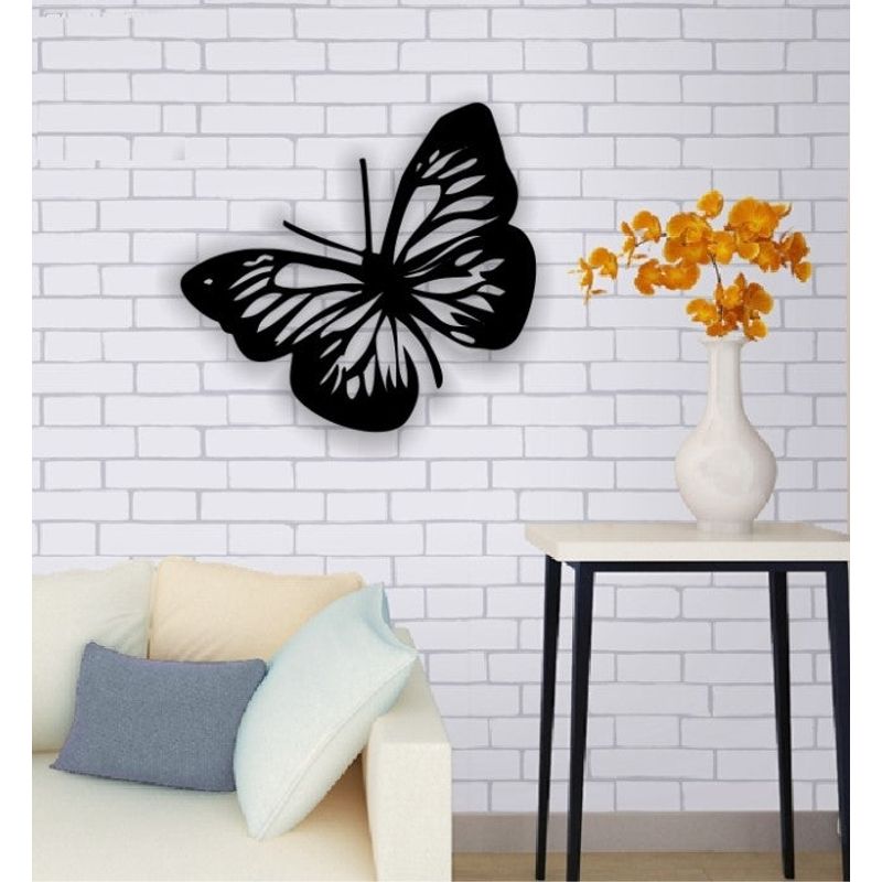 Casa si Gradina - Decoratiuni - Decoratiuni perete - Decor perete Personalizabil Fluturas HHH587 din lemn - 54 L x 38 H (cm) - Infinity.ro