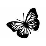 Casa si Gradina - Decoratiuni - Decoratiuni perete - Decor perete Personalizabil Fluturas HHH587 din lemn - 54 L x 38 H (cm) - Infinity.ro