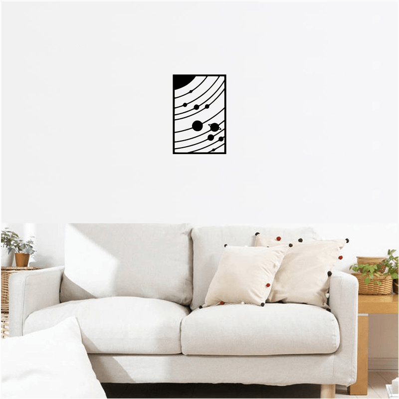 Casa si Gradina - Decoratiuni - Decoratiuni perete - Decor perete Sistem Solar HH687 din lemn - 27 L x 40 H (cm) - Infinity.ro