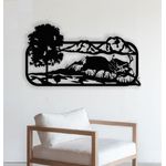 Casa si Gradina - Decoratiuni - Decoratiuni perete - Decor perete Personalizabil Caprioara din lemn - 40 L x 22 H (cm) - Infinity.ro