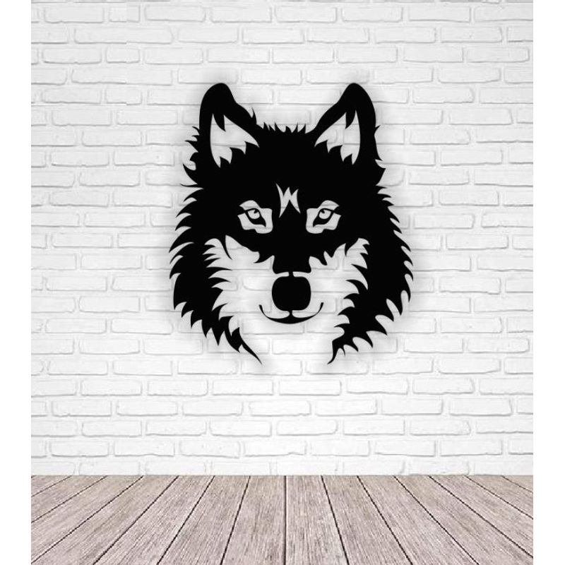 Casa si Gradina - Decoratiuni - Decoratiuni perete - Decor perete Personalizabil Cap de Husky din lemn - 38 L x 44 H (cm) - Infinity.ro