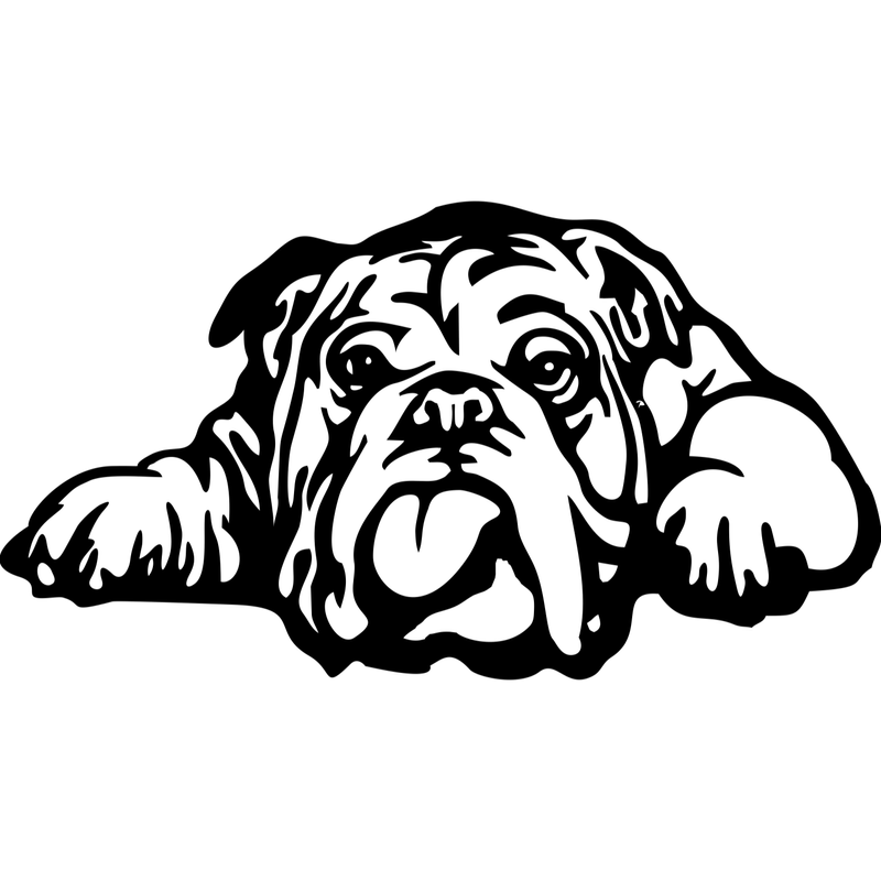 Casa si Gradina - Decoratiuni - Decoratiuni perete - Decor perete Catel Bull Dog HH698 din lemn - 59 L x 32 H (cm) - Infinity.ro