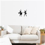 Casa si Gradina - Decoratiuni - Decoratiuni perete - Decor perete Balerine din 2 Parti HH798 din lemn - 32 L x 25 H (cm) - Infinity.ro