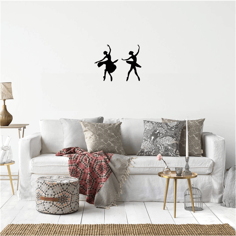 Casa si Gradina - Decoratiuni - Decoratiuni perete - Decor perete Balerine din 2 Parti HH798 din lemn - 32 L x 25 H (cm) - Infinity.ro
