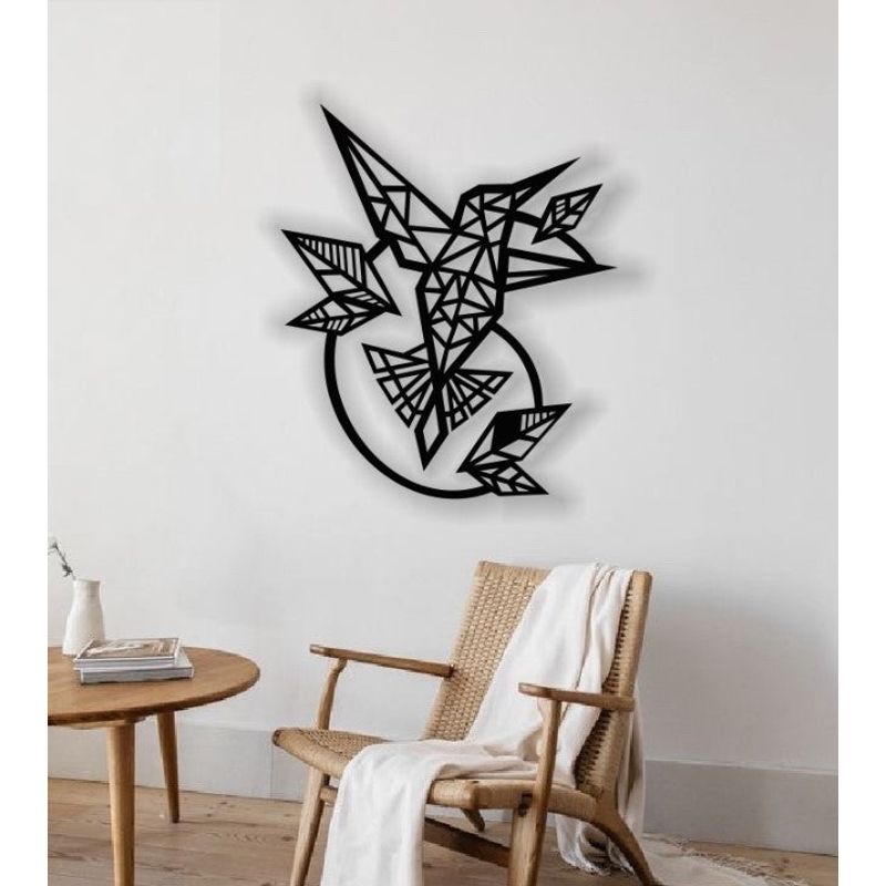 Casa si Gradina - Decoratiuni - Decoratiuni perete - Decor perete Personalizabil Pasarea Colibri HHH160 din lemn - 25 L x 29 H (cm) - Infinity.ro