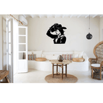 Casa si Gradina - Decoratiuni - Decoratiuni perete - Decor perete Fata Cowboy HH771 din lemn - 37 L x 38 H (cm) - Infinity.ro
