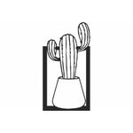Casa si Gradina - Decoratiuni - Decoratiuni perete - Decor perete Personalizabil Cactus in Ghiveci HHH570 din lemn - 16 L x 29 H (cm) - Infinity.ro
