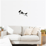 Casa si Gradina - Decoratiuni - Decoratiuni perete - Decor perete Catel in Saritura HH700 din lemn - 55 L x 24 H (cm) - Infinity.ro