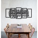 Casa si Gradina - Decoratiuni - Decoratiuni perete - Decor perete Personalizabil 5 parti Cina Cea de Taina din lemn - 90 L x 38 H (cm) - Infinity.ro