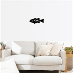 Casa si Gradina - Decoratiuni - Decoratiuni perete - Decor perete Peste HH711 din lemn - 37 L X 15 H (cm) - Infinity.ro
