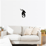 Casa si Gradina - Decoratiuni - Decoratiuni perete - Decor perete Fata si Caprioara HH696 din lemn - 36 L x 57 H (cm) - Infinity.ro