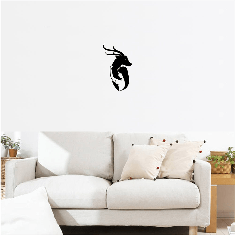Casa si Gradina - Decoratiuni - Decoratiuni perete - Decor perete Fata si Caprioara HH696 din lemn - 36 L x 57 H (cm) - Infinity.ro