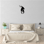 Casa si Gradina - Decoratiuni - Decoratiuni perete - Decor perete Fata si Caprioara HH696 din lemn - 36 L x 57 H (cm) - Infinity.ro