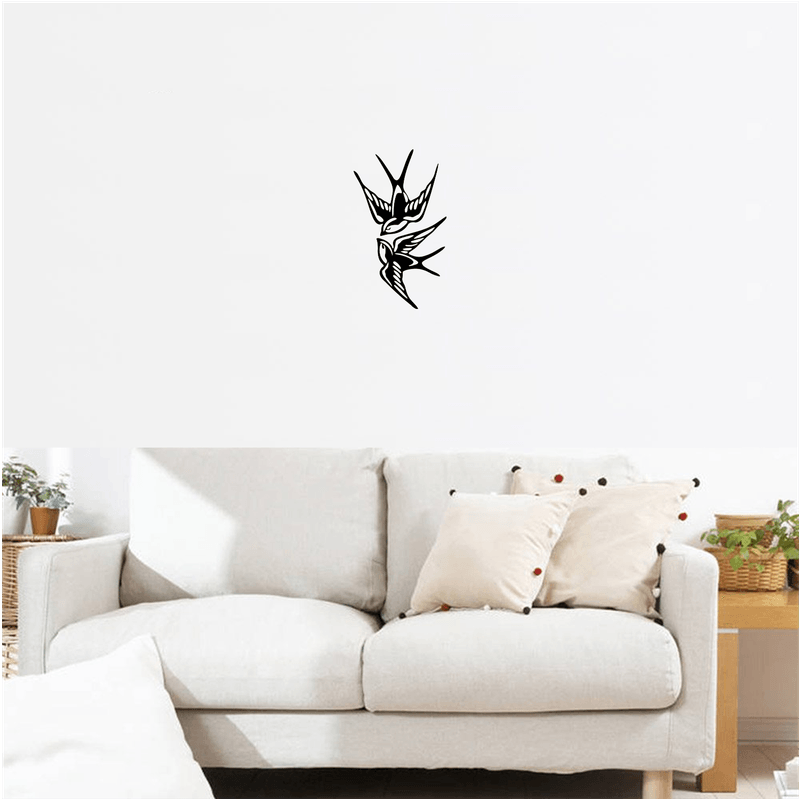 Casa si Gradina - Decoratiuni - Decoratiuni perete - Decor perete Pasari din 2 Parti HH796 din lemn - 58 L x 36 H (cm) - Infinity.ro
