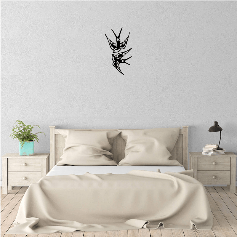 Casa si Gradina - Decoratiuni - Decoratiuni perete - Decor perete Pasari din 2 Parti HH796 din lemn - 58 L x 36 H (cm) - Infinity.ro
