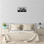 Casa si Gradina - Decoratiuni - Decoratiuni perete - Decor perete Munte din 3 Parti HH702 din lemn - 69 L x 37 H (cm) - Infinity.ro