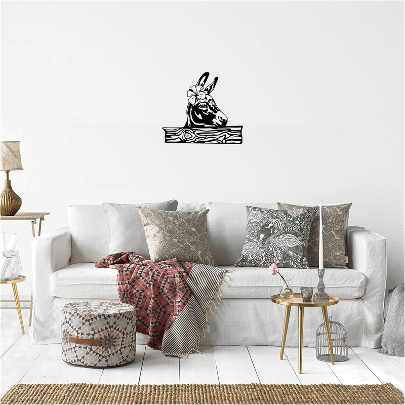 Casa si Gradina - Decoratiuni - Decoratiuni perete - Decor perete Cap de Magarita HH736 din lemn - 30 L x 27 H (cm) - Infinity.ro