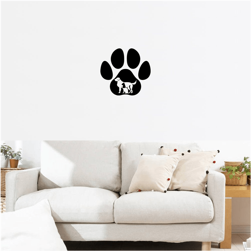 Casa si Gradina - Decoratiuni - Decoratiuni perete - Decor perete Catel si Pisica HH693 din lemn - 28 L x 27 H (cm) - Infinity.ro