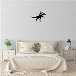 Casa si Gradina - Decoratiuni - Decoratiuni perete - Decor perete Baiat pe Dinozaur HH690 din lemn - 38 L x 25 H (cm) - Infinity.ro