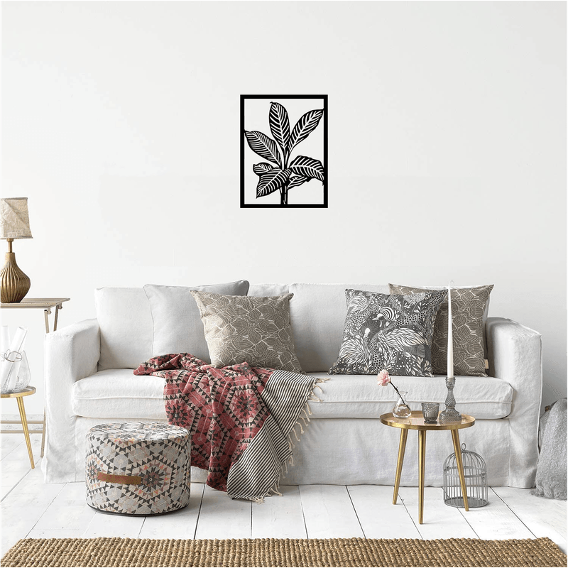 Casa si Gradina - Decoratiuni - Decoratiuni perete - Decor perete Frunze Planta HH812 din lemn - 27 L x 36 H (cm) - Infinity.ro