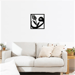 Casa si Gradina - Decoratiuni - Decoratiuni perete - Decor perete Lalea HH758 din lemn - 18 L x 20 H (cm) - Infinity.ro