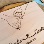 Market - Cadouri - Rame si albume foto - Album Foto GuestBook Nunta HH1643 Personalizat din lemn Atingere 30 x 21 cm - Infinity.ro