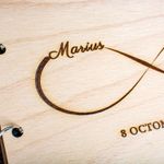 Market - Cadouri - Rame si albume foto - Album Foto GuestBook Nunta HH1615 Personalizat din lemn Infinit 30 x 21 cm - Infinity.ro