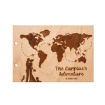 Market - Cadouri - Rame si albume foto - Album Foto GuestBook Nunta HH1587 Personalizat din lemn - Inconjurul Lumii familie 30 x 21 - Infinity.ro