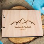 Market - Cadouri - Rame si albume foto - Album Foto GuestBook Nunta HH1591 Personalizat din lemn Munte 30 x 21 - Infinity.ro