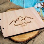 Market - Cadouri - Rame si albume foto - Album Foto GuestBook Nunta HH1591 Personalizat din lemn Munte 30 x 21 - Infinity.ro