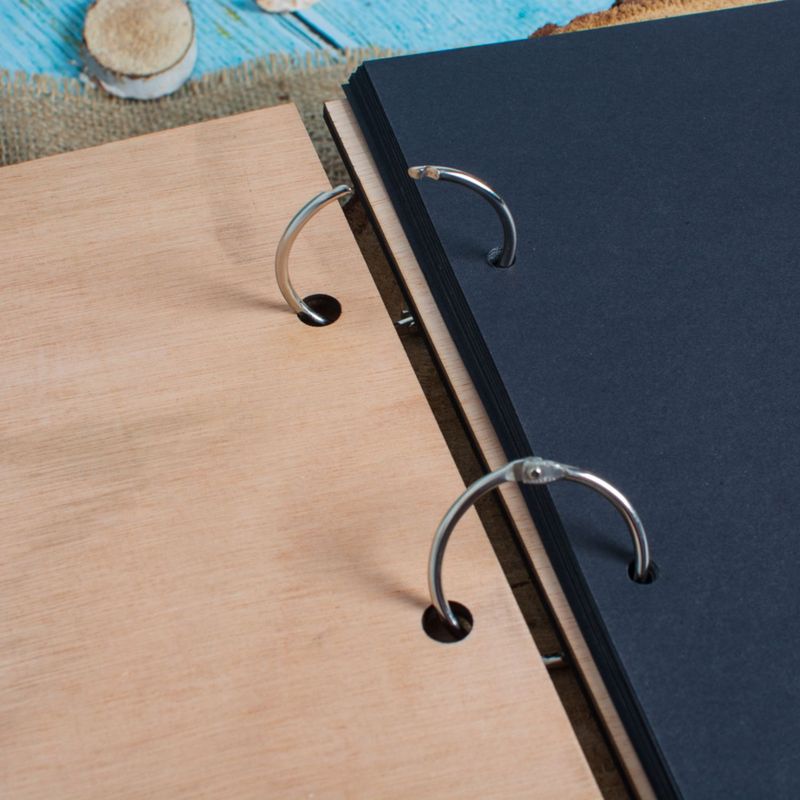 Market - Cadouri - Rame si albume foto - Album Foto GuestBook Nunta HH1640 Model Frunze Personalizat din lemn 30 x 21 cm - Infinity.ro