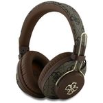 TV, Audio-Video si Foto - Portabile audio - Casti audio - Casti On-ear fara Fir, Bluetooth 5.3, ENC, USB-C, 300mAh - Guess 4G Metal Logo (GUBHS72P4FC4MW) - Brown - Infinity.ro