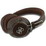 TV, Audio-Video si Foto - Portabile audio - Casti audio - Casti On-ear fara Fir, Bluetooth 5.3, ENC, USB-C, 300mAh - Guess 4G Metal Logo (GUBHS72P4FC4MW) - Brown - Infinity.ro