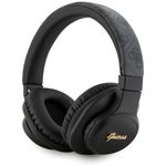 TV, Audio-Video si Foto - Portabile audio - Casti audio - Casti fara Fir, Bluetooth 5.3, USB-C, Over-ear, 300mAh - Guess 4G Tone on Tone Script Logo (GUBH604FEMK) - Black - Infinity.ro