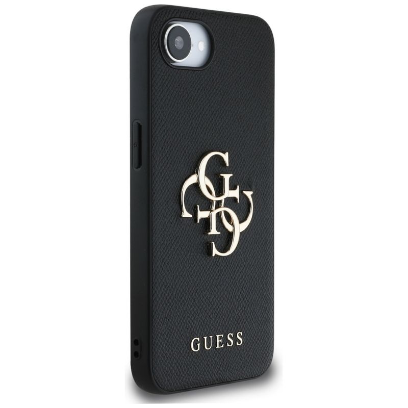 Laptop, Telefoane si Tablete - Tablete si accesorii tablete - Accesorii Tablete - Huse tablete - Husa pentru iPhone 16e - Guess Hardcase 4G Grained Big and Classic Logo (GUHCPSE4PGT4MBK) - Black - Infinity.ro