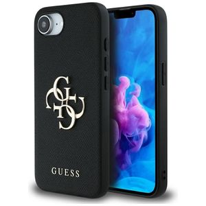 Husa pentru iPhone 16e - Guess Hardcase 4G Grained Big and Classic Logo (GUHCPSE4PGT4MBK) - Black