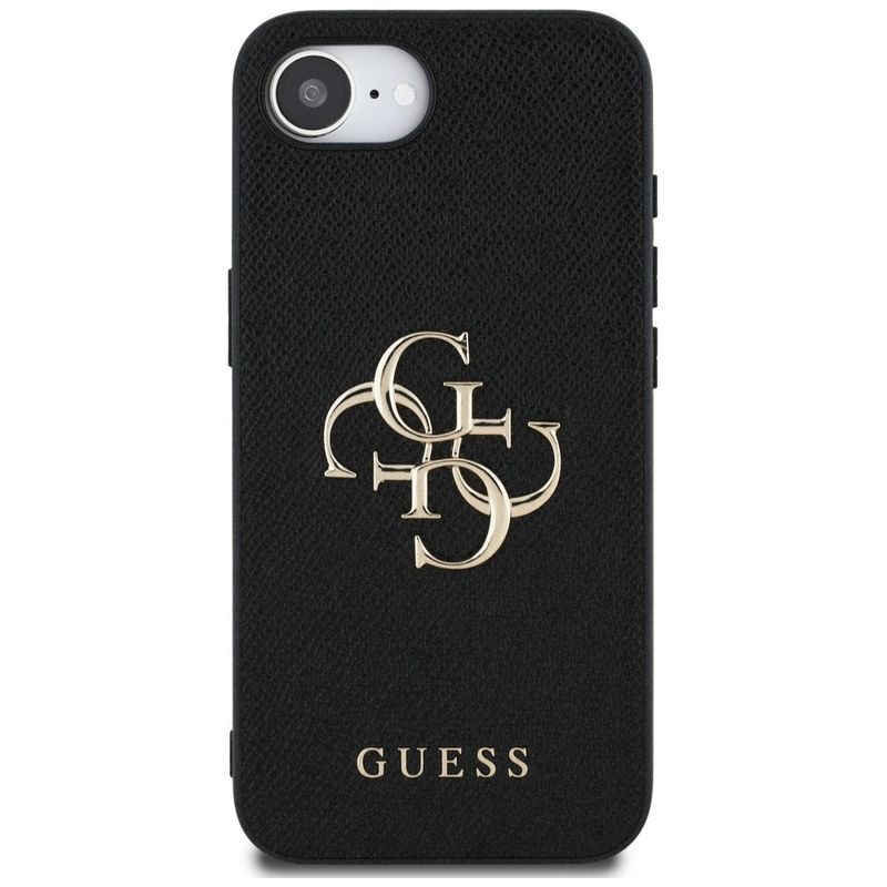 Laptop, Telefoane si Tablete - Tablete si accesorii tablete - Accesorii Tablete - Huse tablete - Husa pentru iPhone 16e - Guess Hardcase 4G Grained Big and Classic Logo (GUHCPSE4PGT4MBK) - Black - Infinity.ro