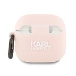 TV, Audio-Video si Foto - Portabile audio - Casti audio - Husa pentru Apple AirPods 4 - Karl Lagerfeld Silicone Choupette Head 3D (KLA4RUNCHP) - Pink - Infinity.ro